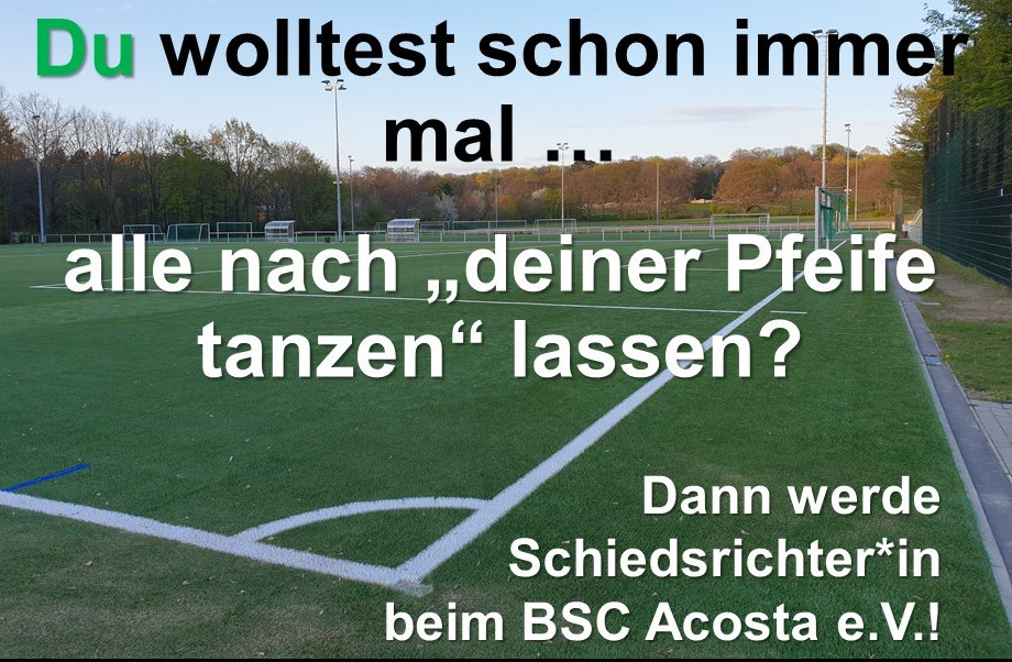 BSC Acosta sucht Schiedsrichter/innen